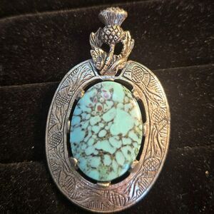 Vintage Turquoise Oendsnt Pendant / Miracle Pendant
